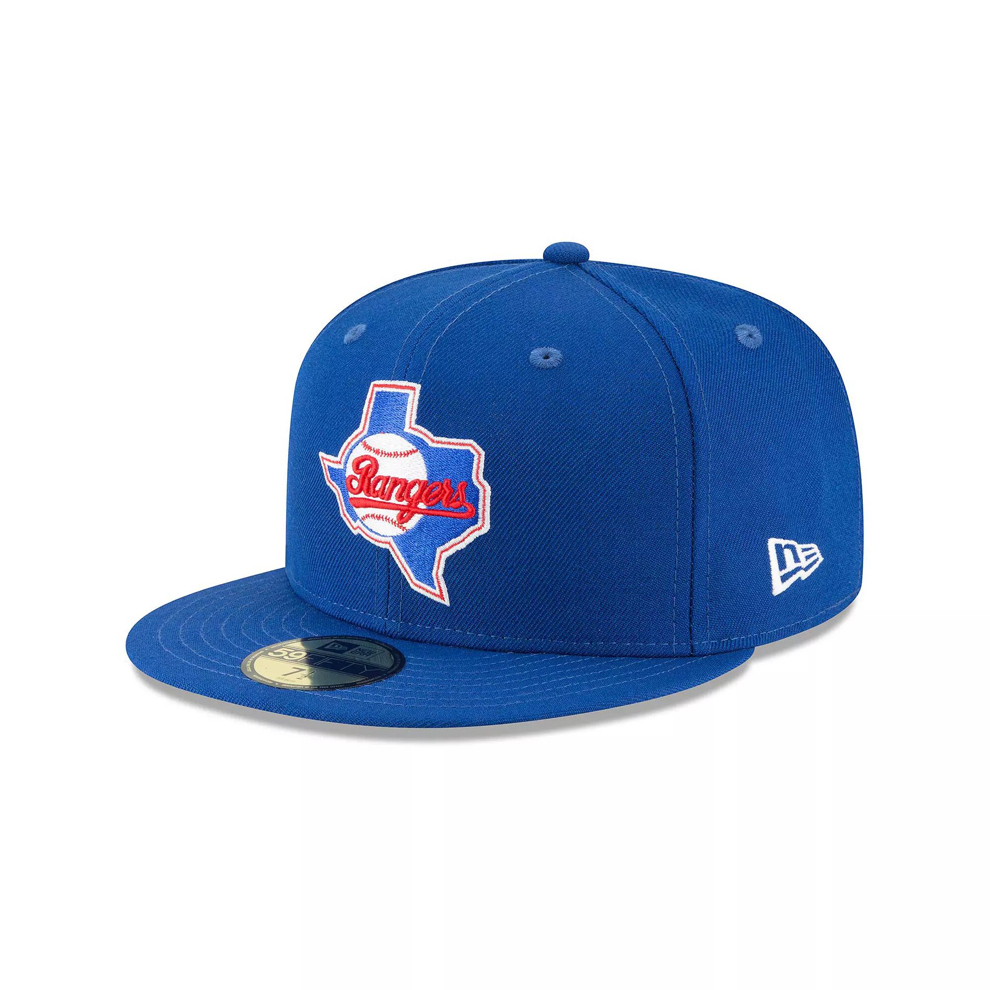 Men's New Era Blue Texas Rangers Cooperstown Collection Wool 59FIFTY Fitted Hat,  Product Image
