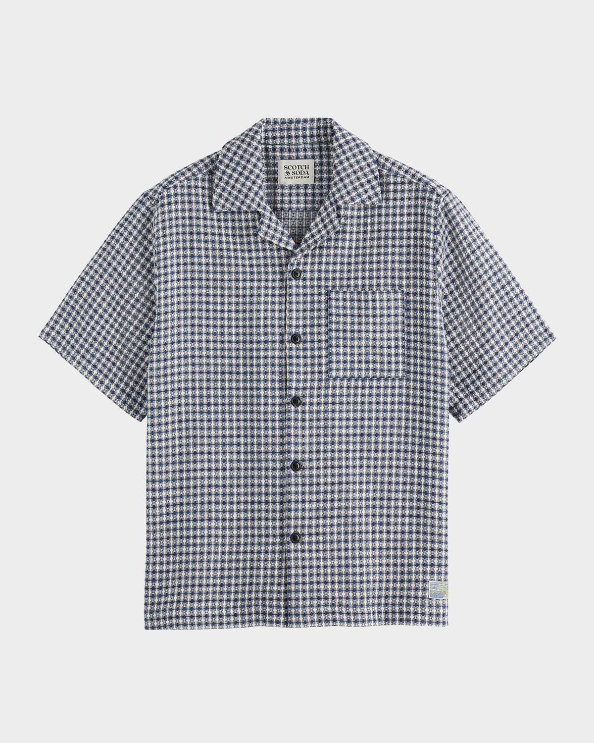 Men's Relaxed Jacquard Camp Shirt Product Image