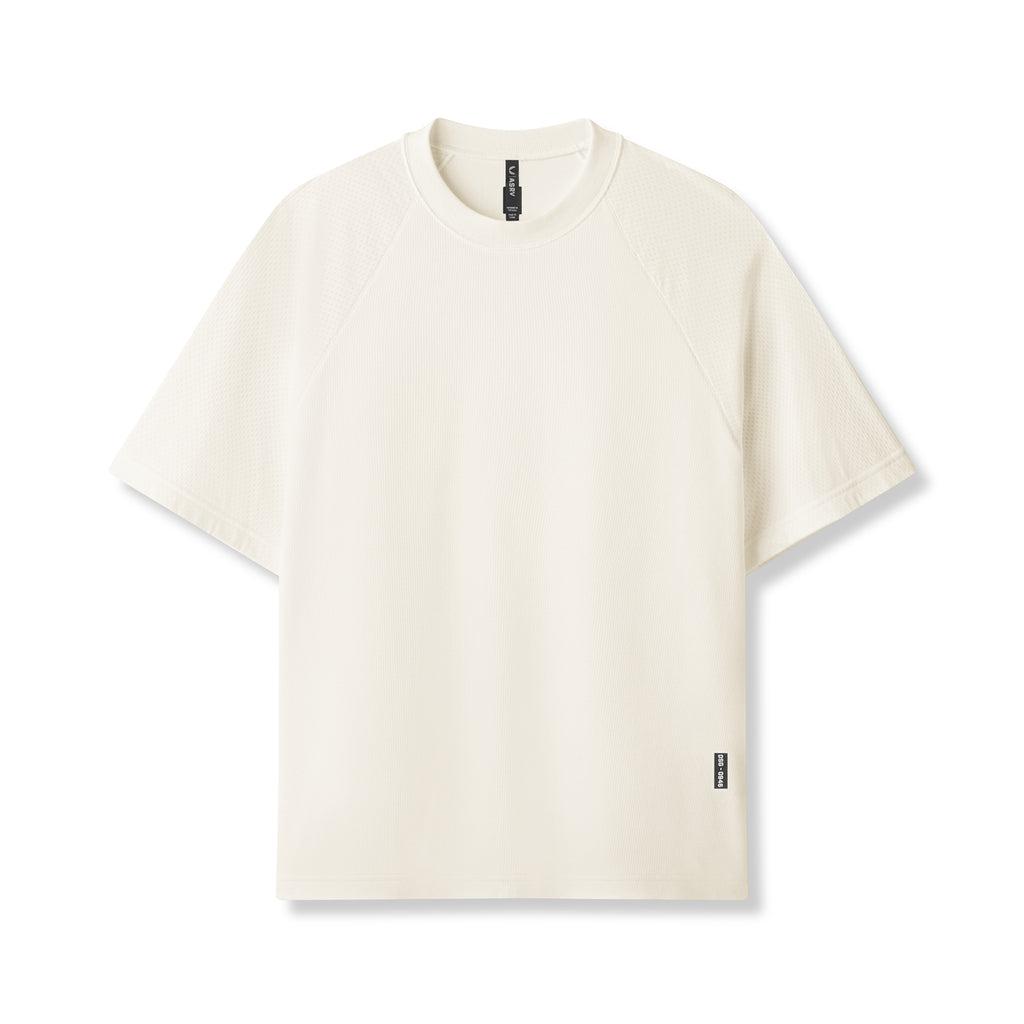 0946. Waffle Knit Oversized Tee - Cream Product Image