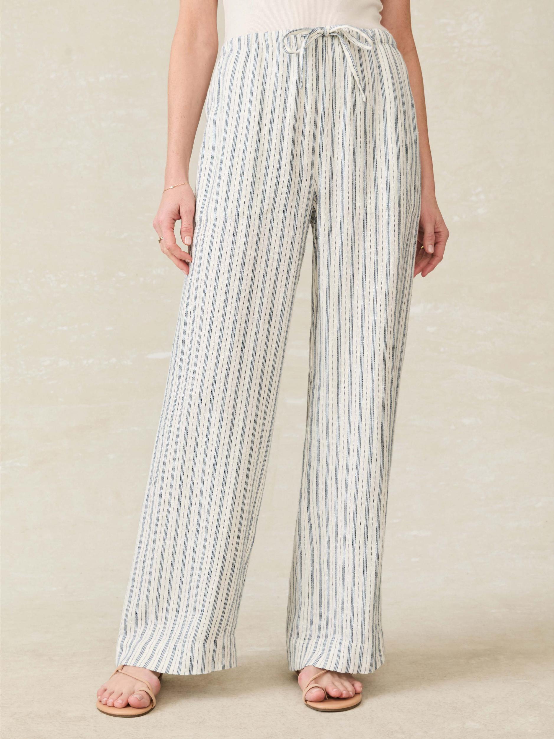 Laidback Linen Pant - Oceanside Stripe Female Product Image