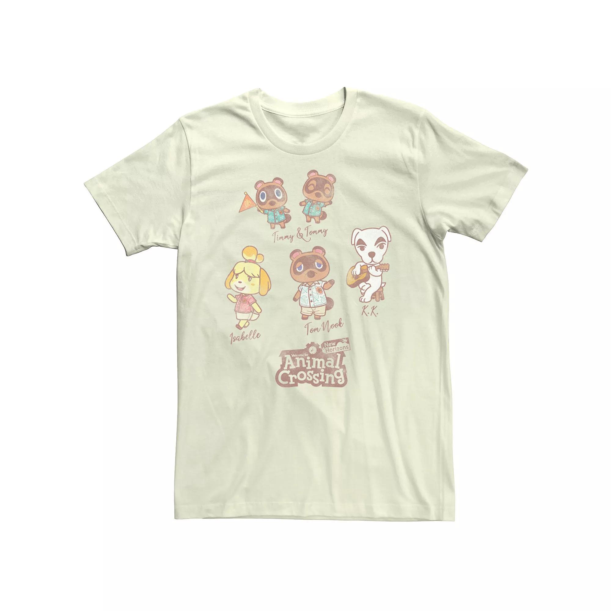 Men's Animal Crossing New Horizons Villager Sketches Graphic Tee,  Product Image