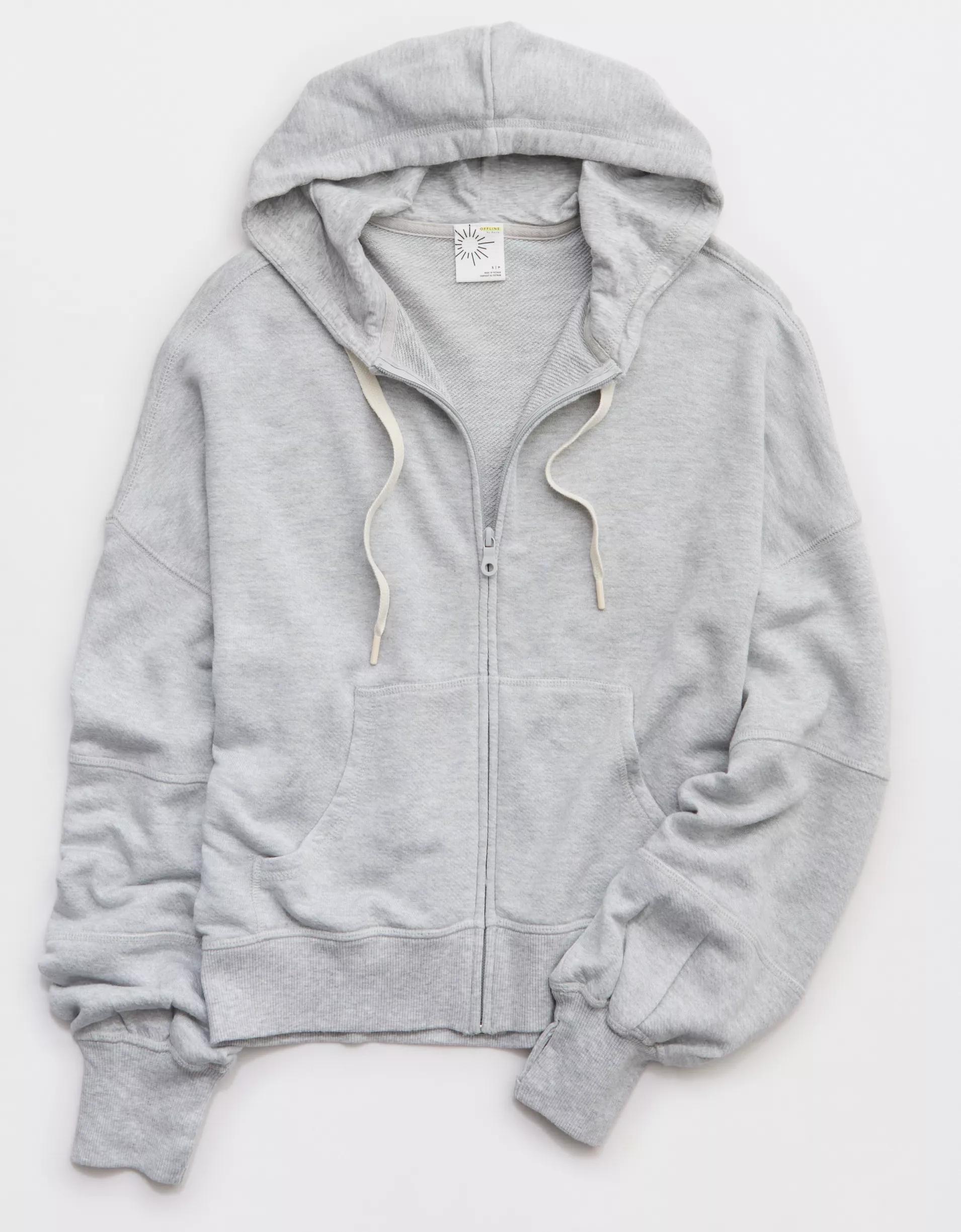 OFFLINE By Aerie Keep It 100 Terry Full Zip Hoodie Product Image