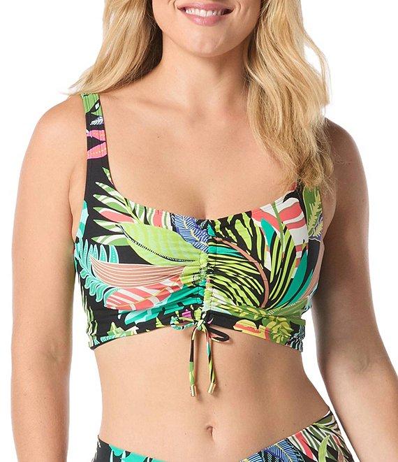 Coco Reef Cosmic Jungle Elevate Shirred Front Bra Swim Top Product Image