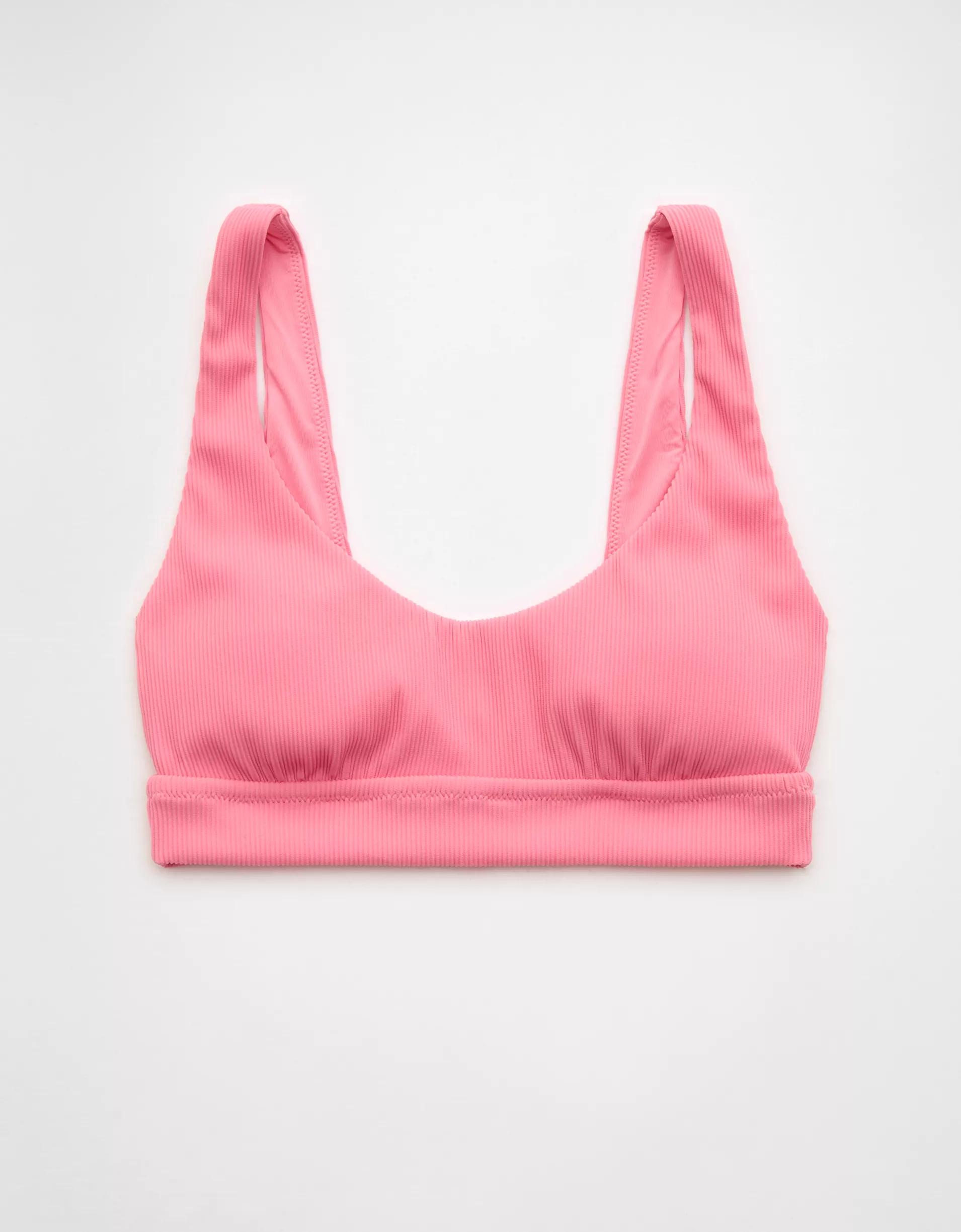 Aerie Banded Wide Strap Scoop Ribbed Bikini Top Product Image