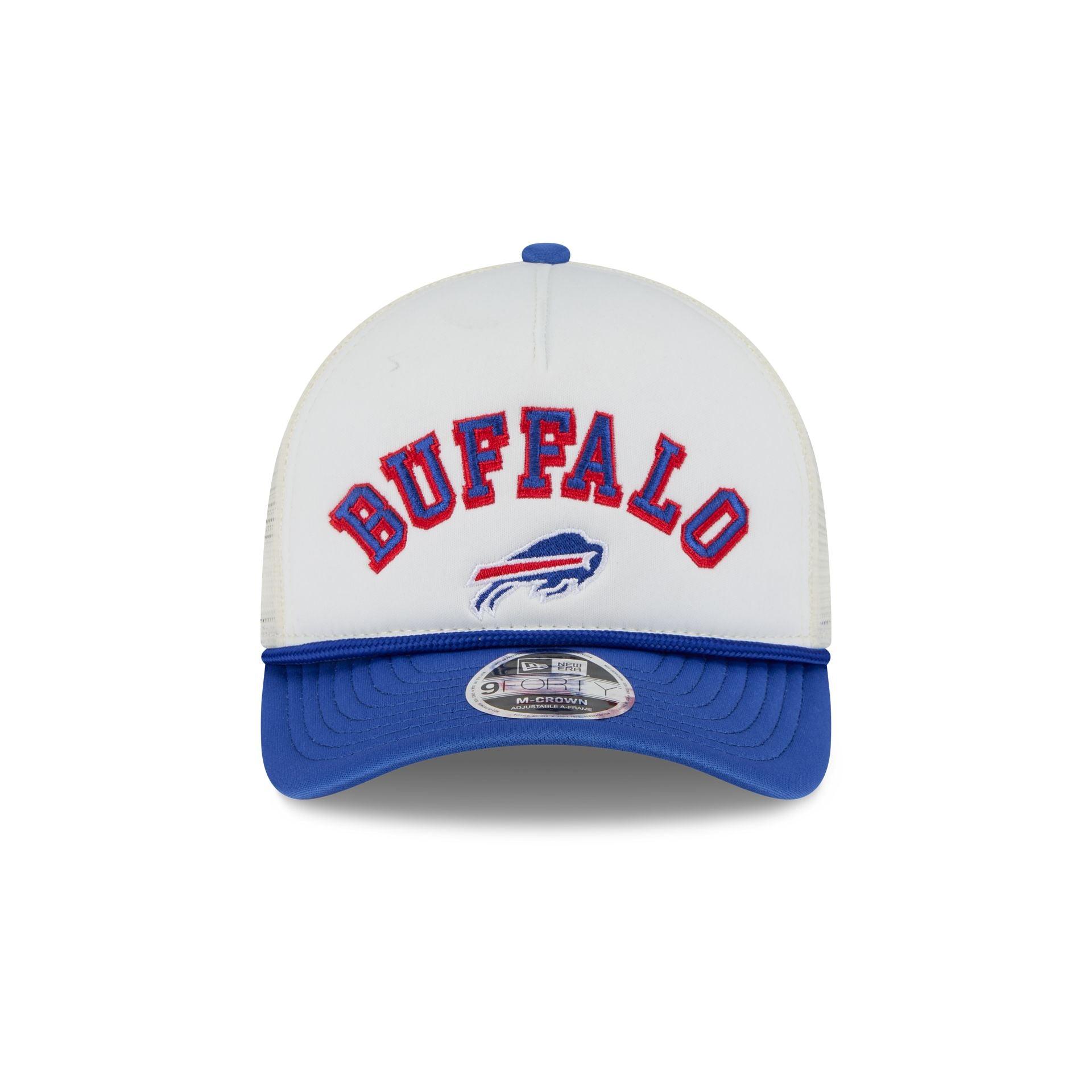 Buffalo Bills Chrome Arch 9FORTY M-Crown A-Frame Trucker Hat Male Product Image