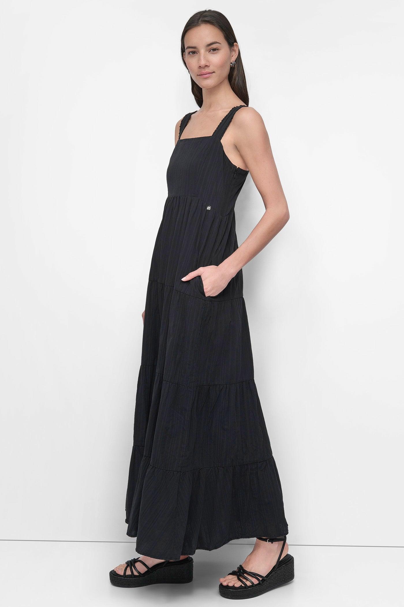 TIERED MAXI SWING DRESS Product Image