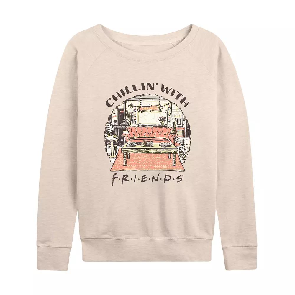 Women's Friends Chillin' With Friends French Terry Long Sleeve Tee,  Product Image