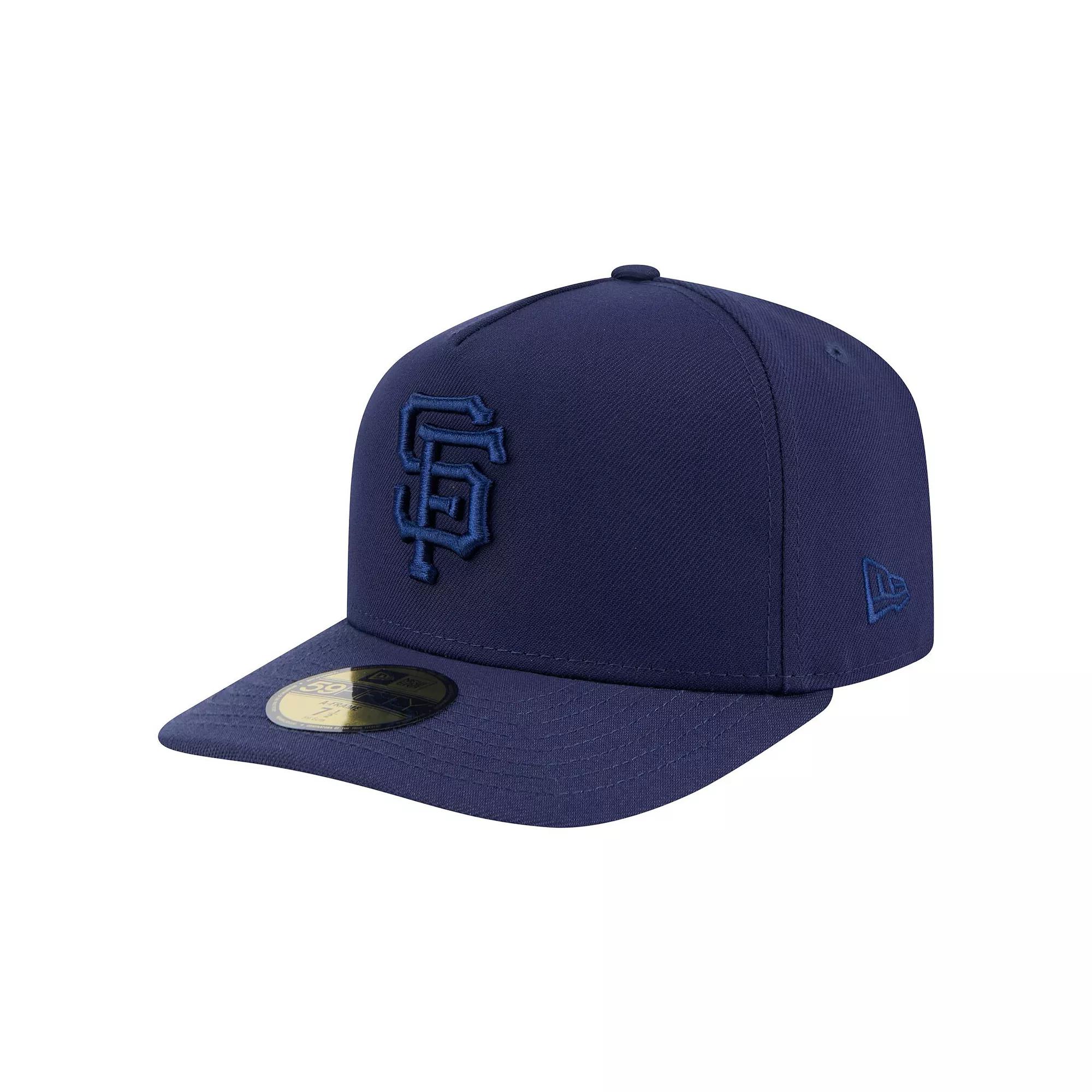 Men's New Era Navy San Francisco Giants Color Pack A-Frame 59FIFTY Fitted Hat, Size: 6 7/8, Blue Product Image