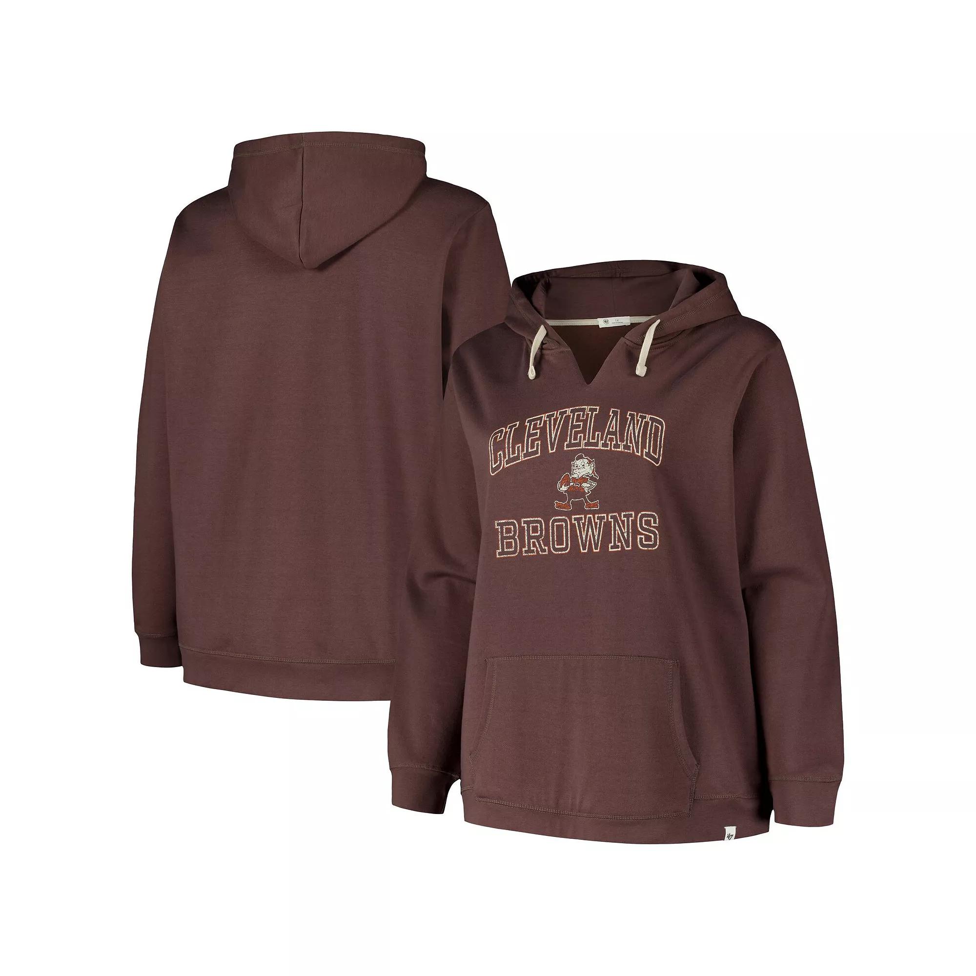 Women's Profile  Brown Cleveland Browns Kennedy Pullover Hoodie, Size: 3XL Product Image
