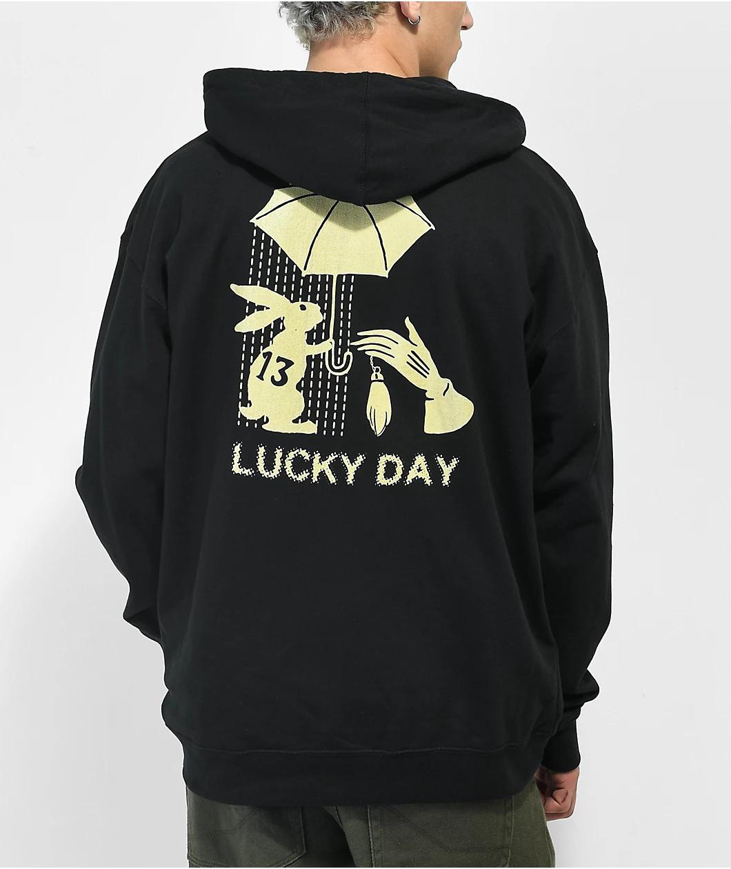 Empyre Lucky Day Black Zip Hoodie Product Image