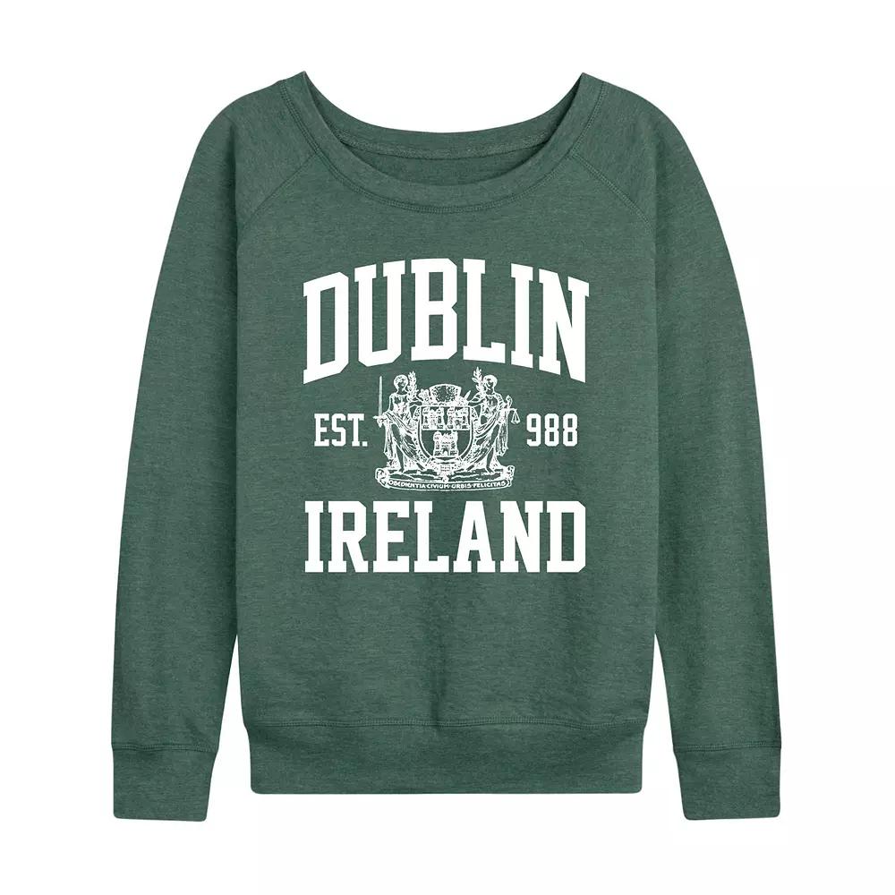 Women's Dublin Collegiate French Terry Long Sleeve Tee,  Product Image