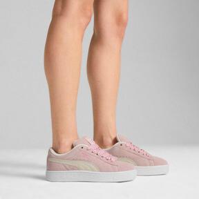 PUMA Suede XL Lace Women's Sneakers in Mauve Mist/White Product Image