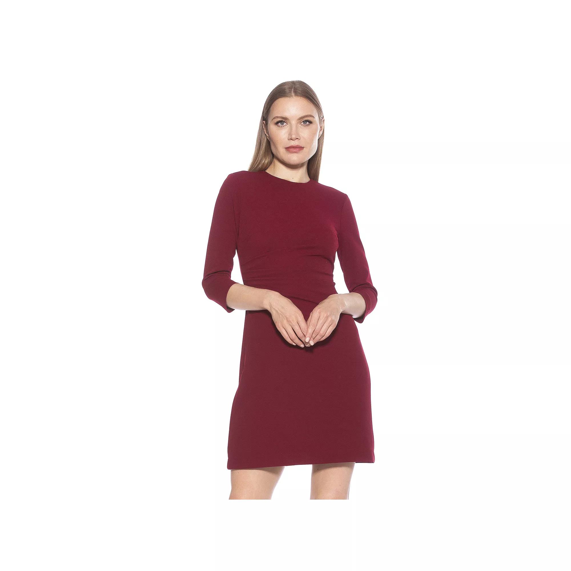 Women's ALEXIA ADMOR Cristal Crewneck Pleated Dress,  Product Image