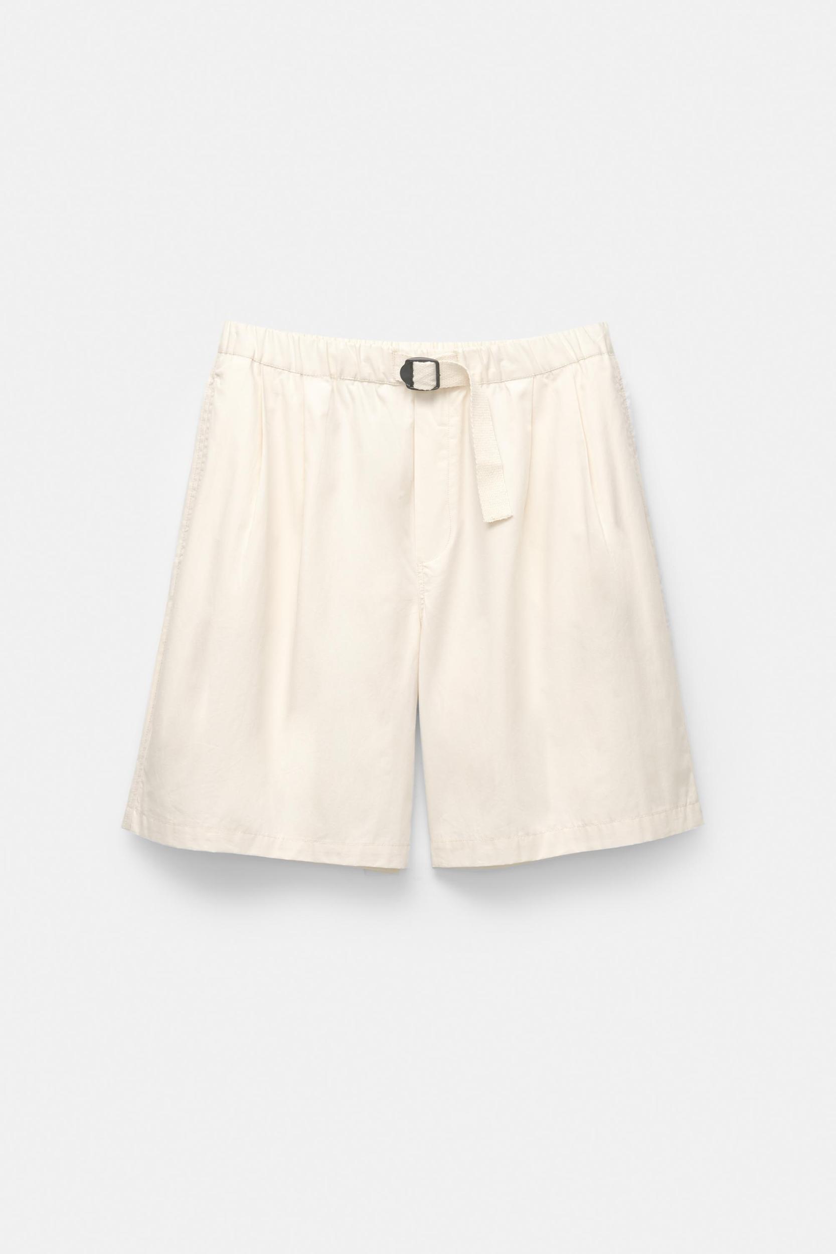 Technical Bermuda shorts with belt Product Image
