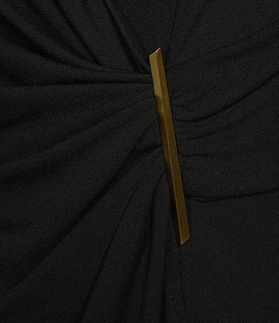 Donna Karan Stretch Surplice V-Neckline Sleeveless Top Product Image