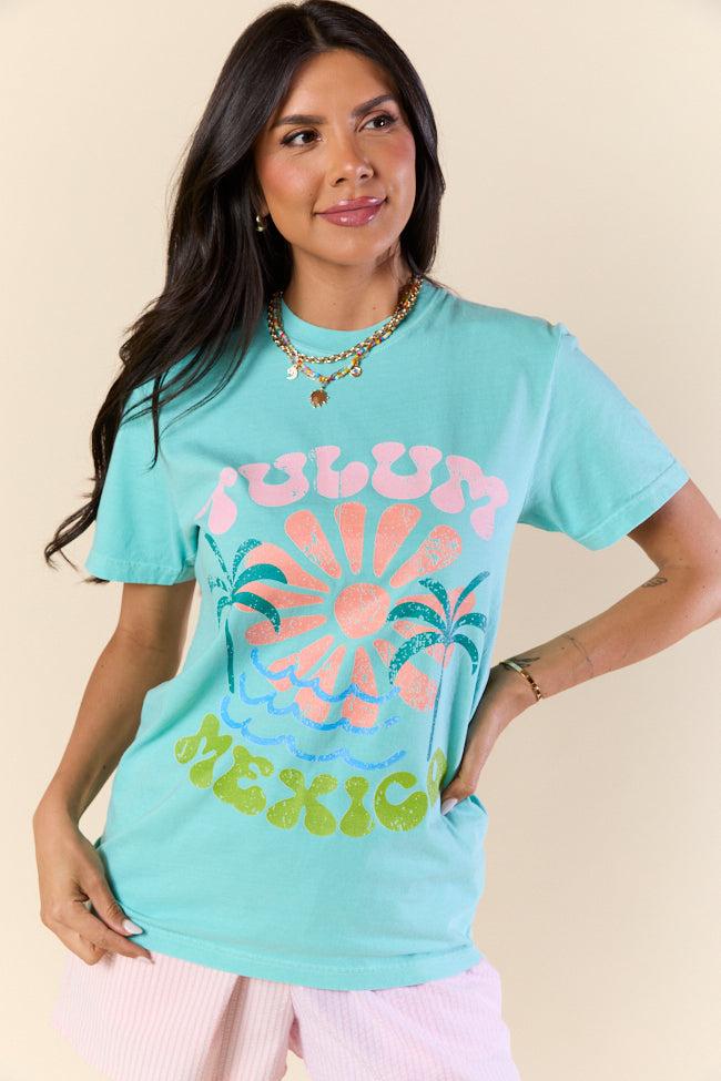 Tulum Mexico Mint Graphic Tee Product Image