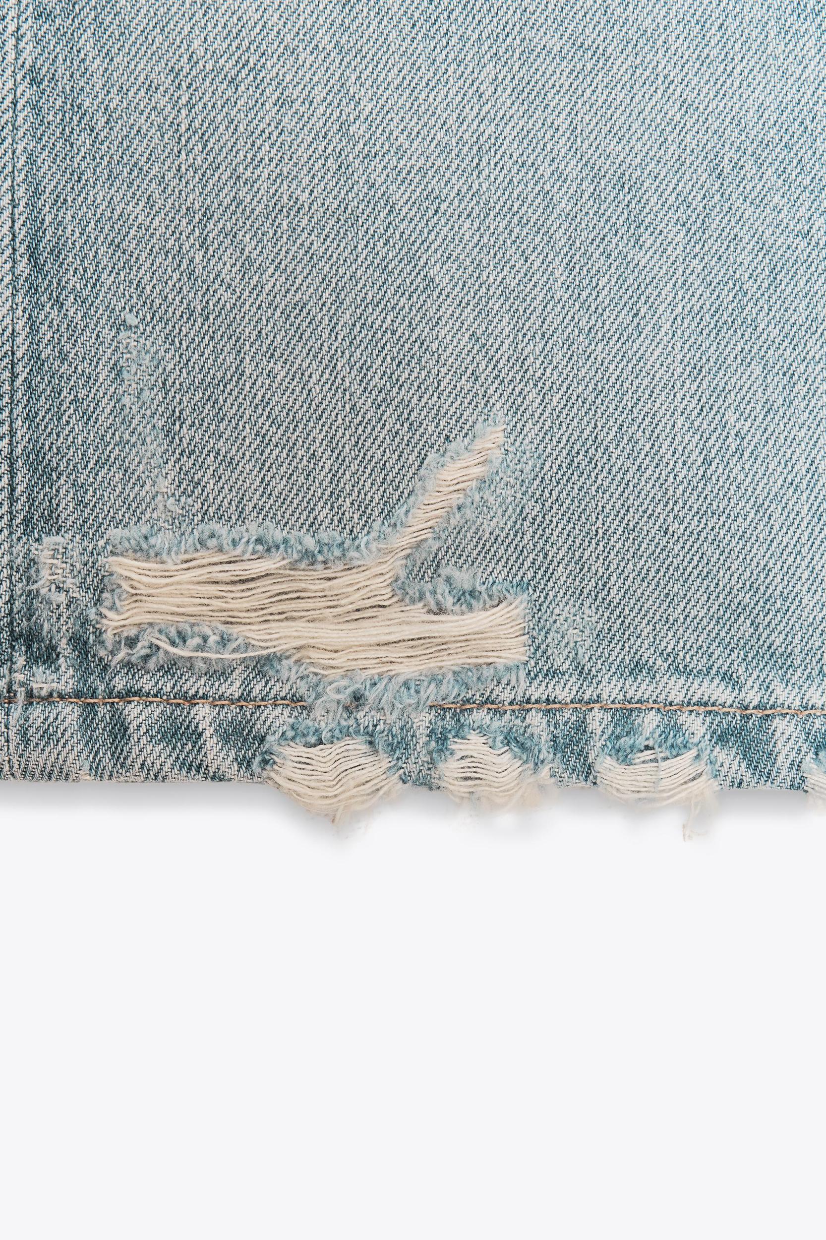 MID-RISE TRF DENIM SHORTS Product Image