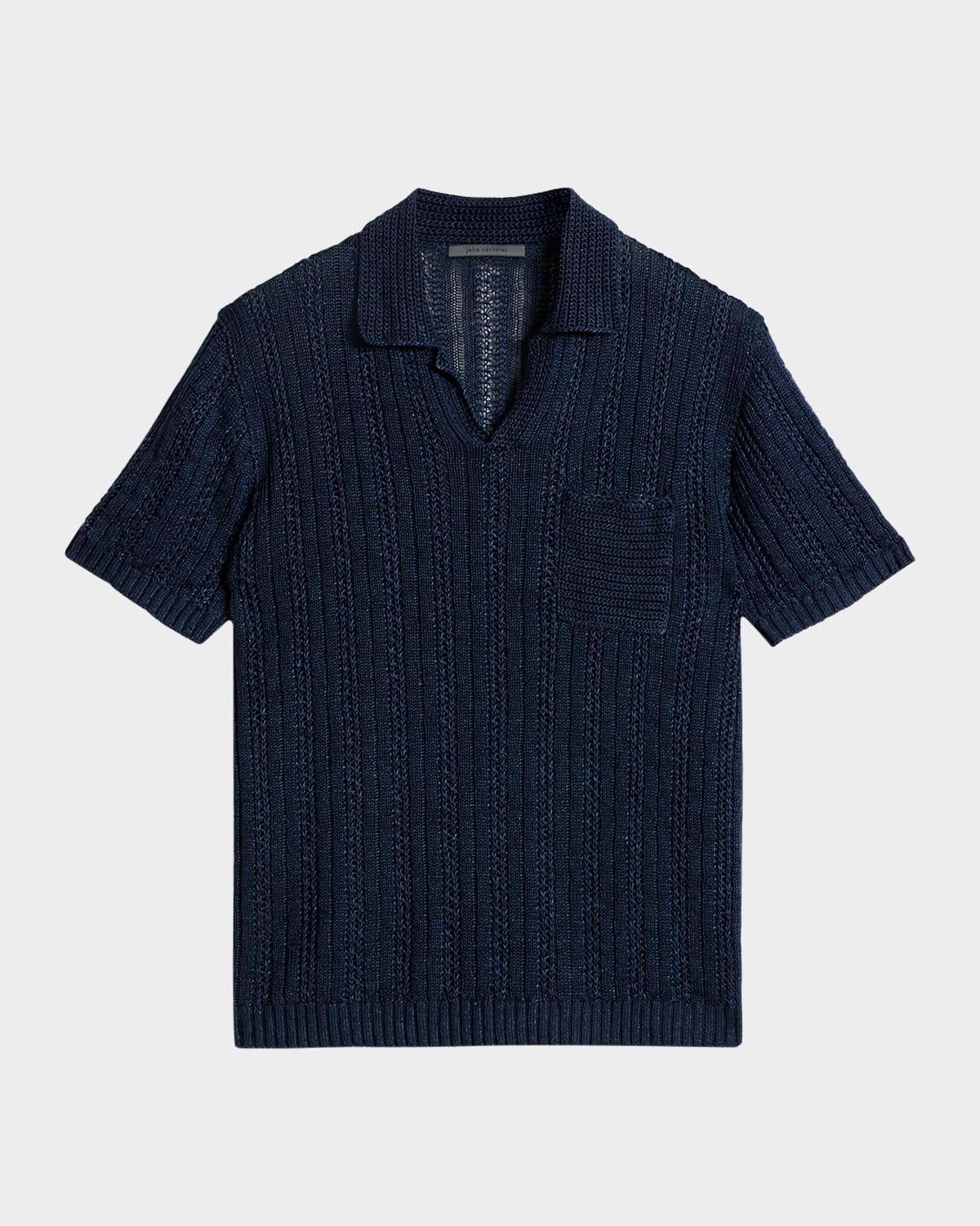 Mens Classic-Fit Mesh Polo Shirt Product Image