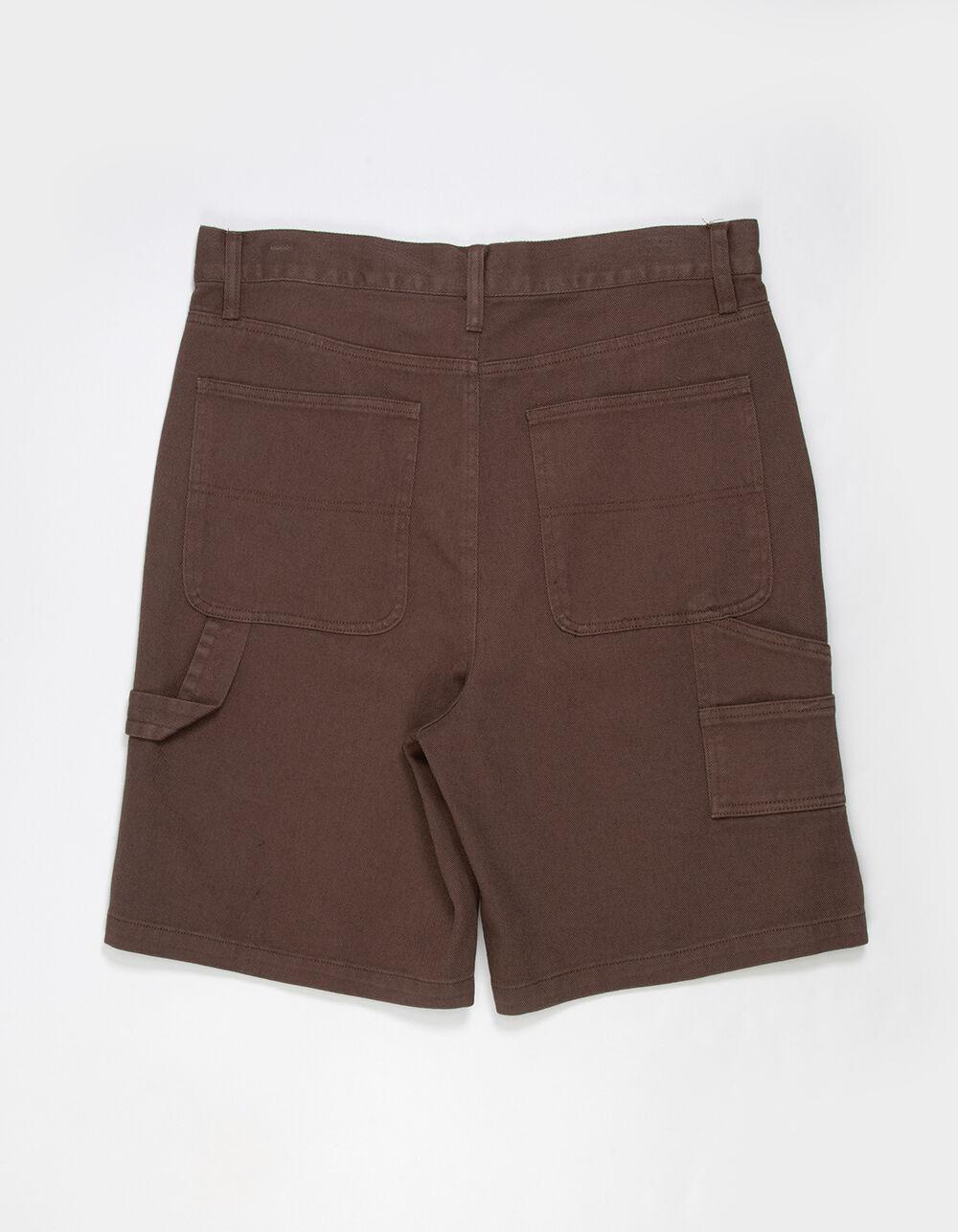 RSQ Mens Loose Twill Carpenter Shorts - COFFEE Product Image