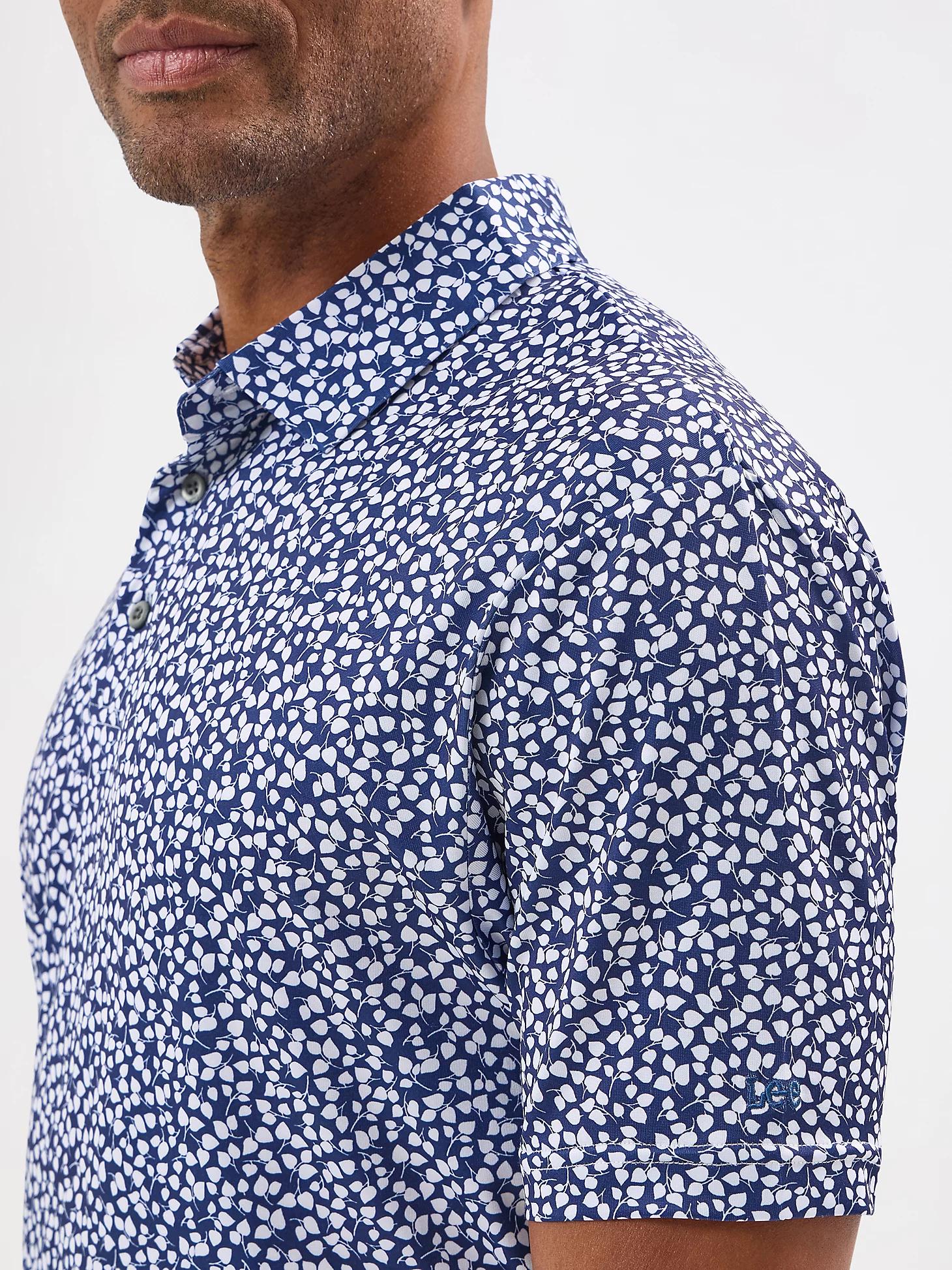 Men's Golf Series Floral Print Polo Shirt | Men's Tops & Tees | Lee® Product Image
