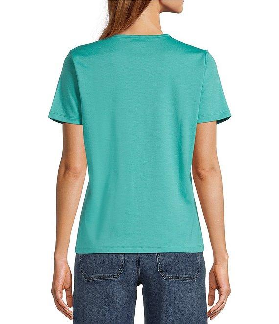 L.L.Bean Crew Neck Short Sleeve Tee Shirt Product Image