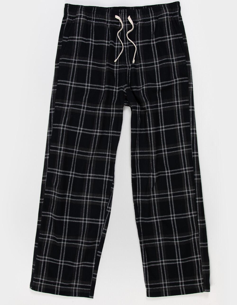 RSQ Mens Plaid Pajama Pants - WHT/GRAY Product Image