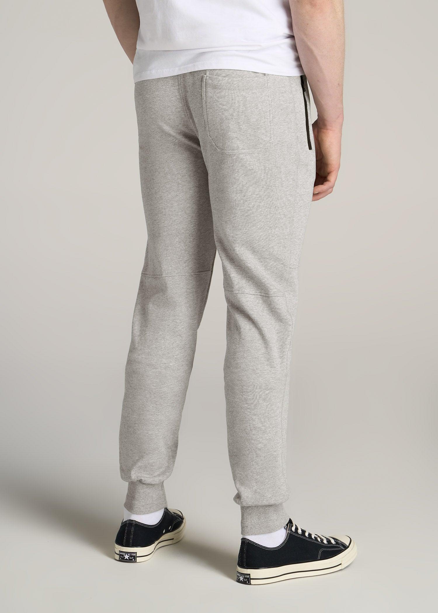 Wearever French Terry Joggers for Tall Men in Grey Mix Male Product Image