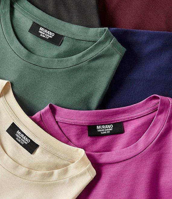 Murano Liquid Luxury Slim Fit Crew Neck Short Sleeve T-Shirt Product Image