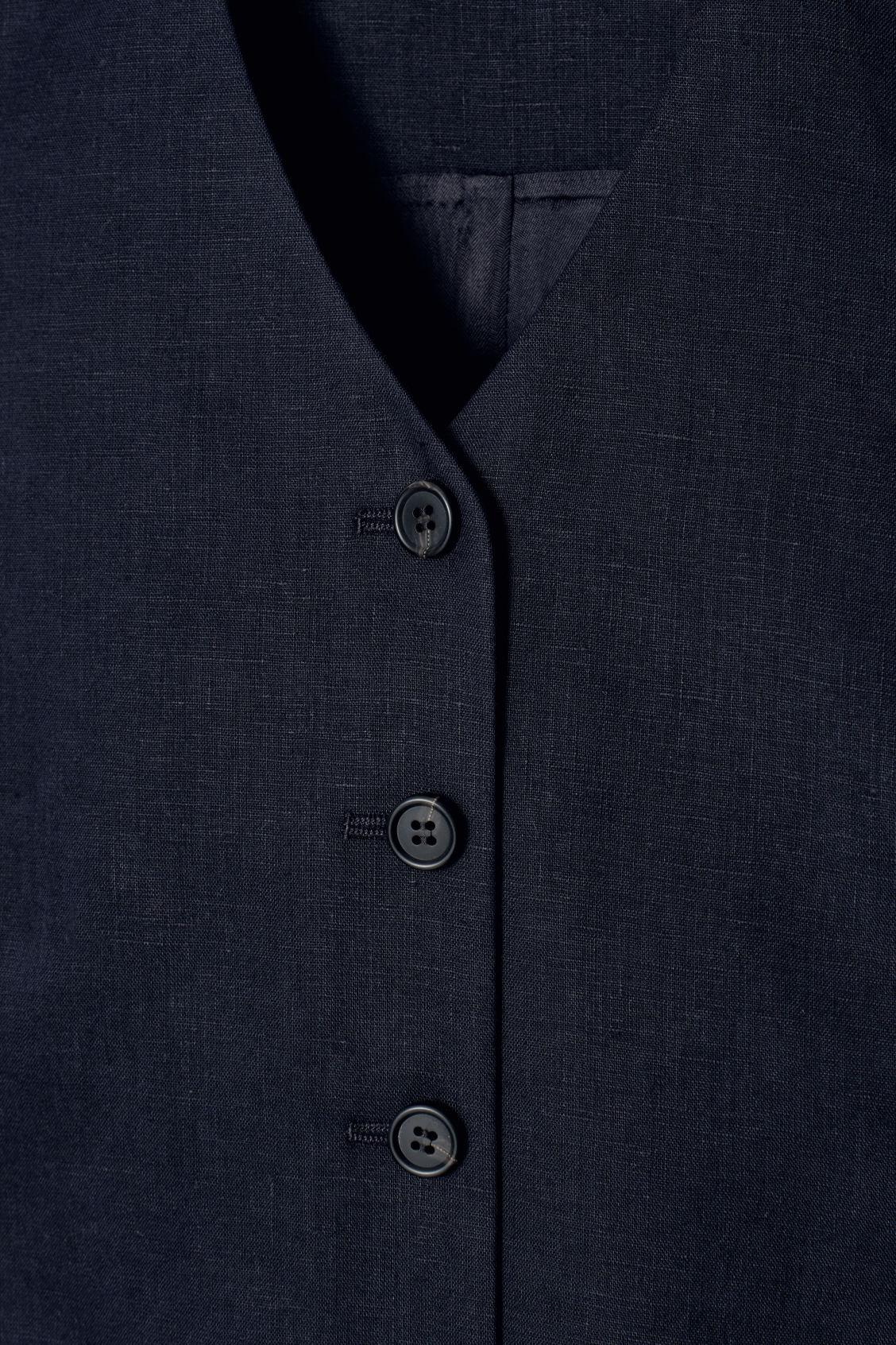 CROPPED LINEN WAISTCOAT Product Image