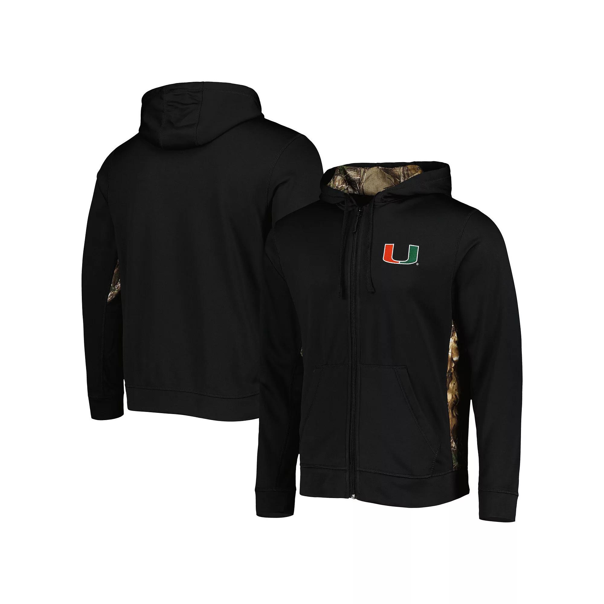 Mens Dunbrooke Black/Camo Miami Hurricanes Decoy Full-Zip Hoodie Product Image