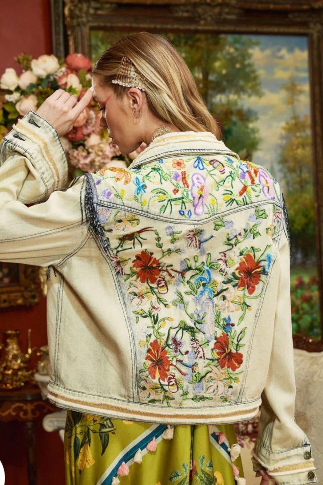 Embroidered Denim Jacket Product Image