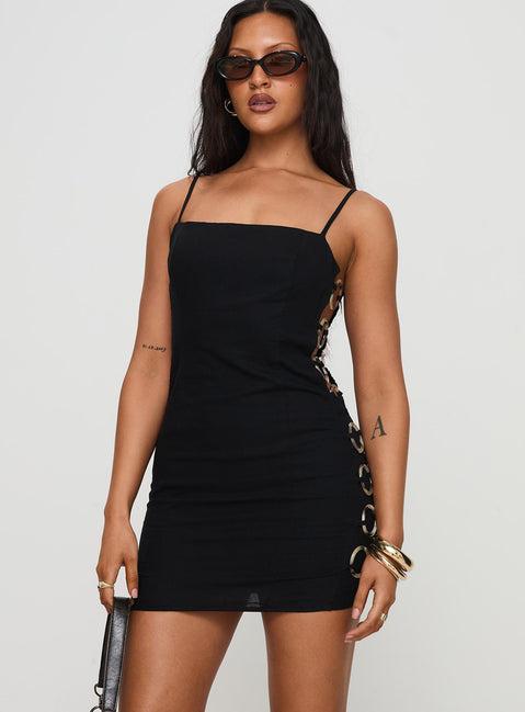 Granada Mini Dress Black Product Image