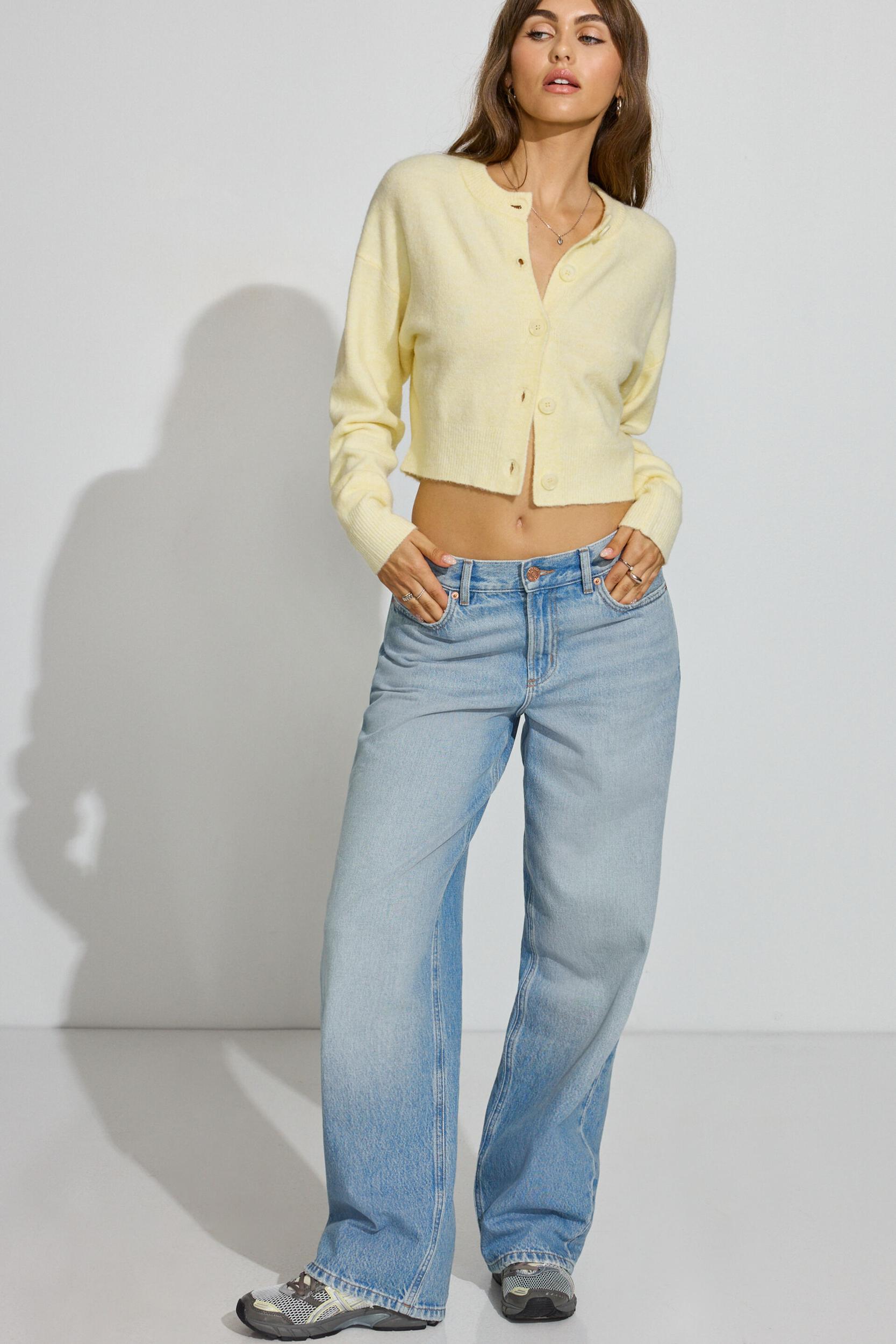 Renee Spongy Cropped Cardigan Product Image