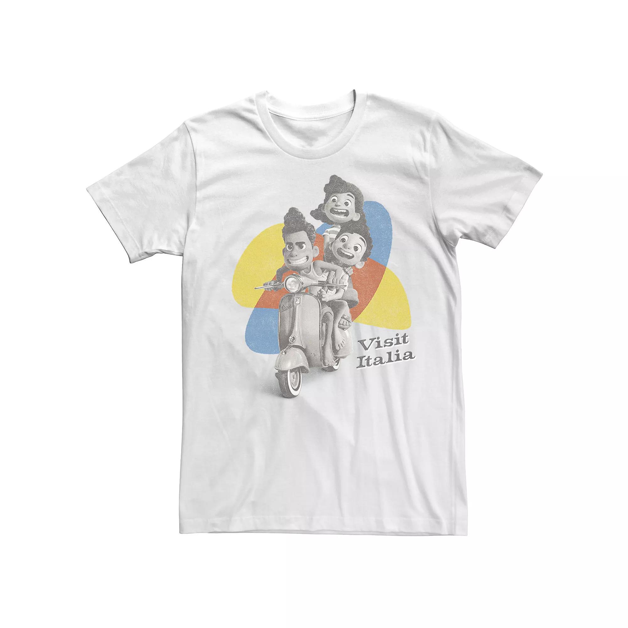 Disney / Pixar's Luca Men's Scooter Kids Visit Italia Tee,  Product Image