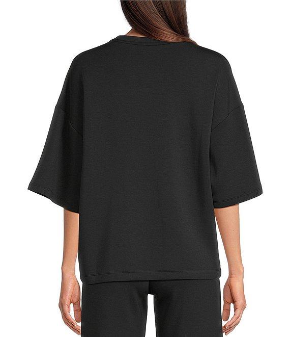 Spanx AirEssentials® Knit Short Sleeve Drop Shoulder Coordinating Relaxed Tee Product Image