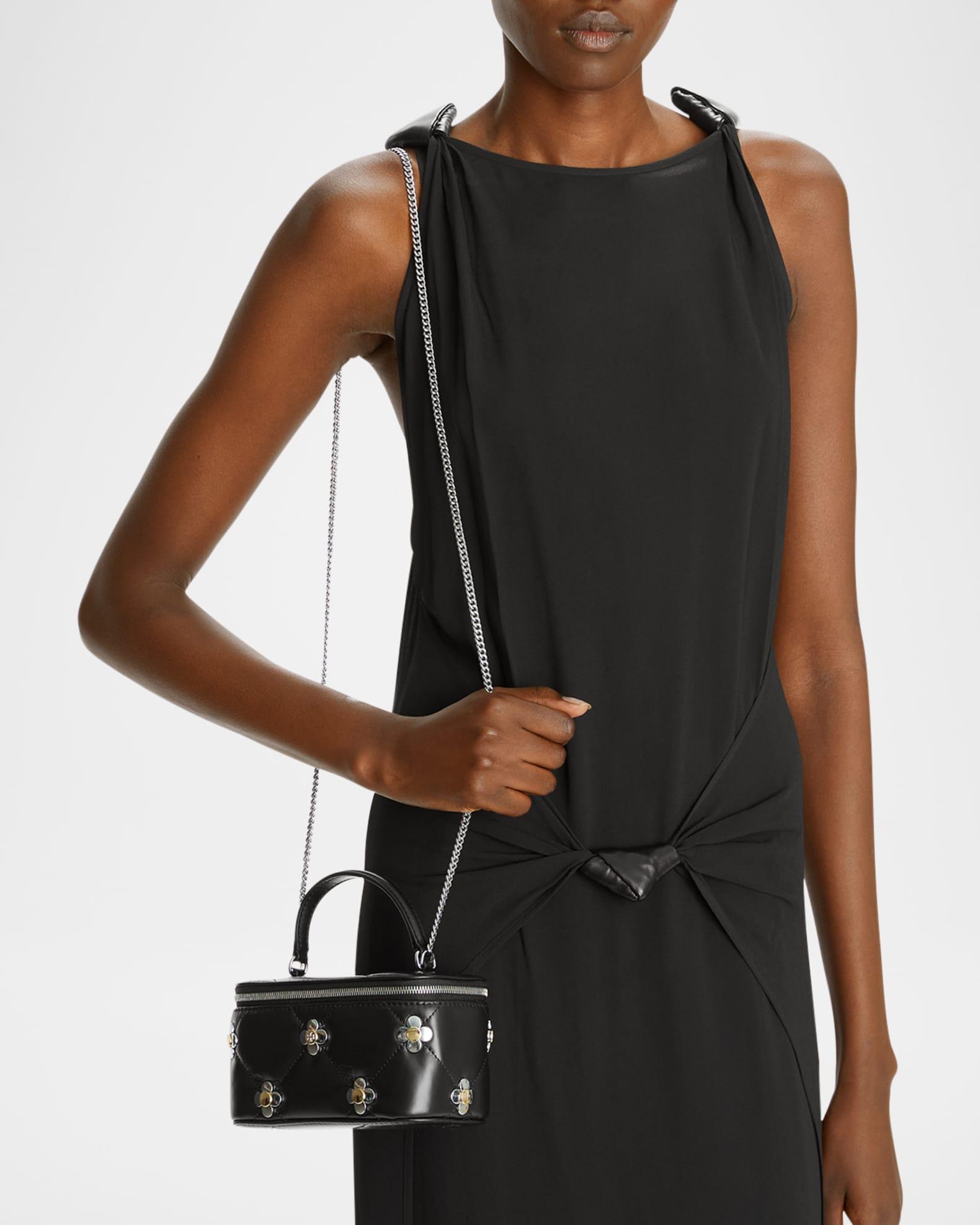 Kira Clover Quilted Leather Vanity Top-Handle Bag Product Image