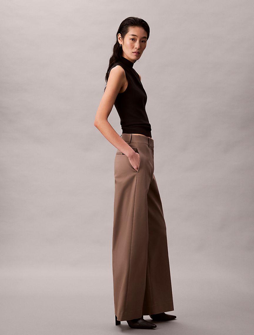 Wide Leg Chino Pants Product Image
