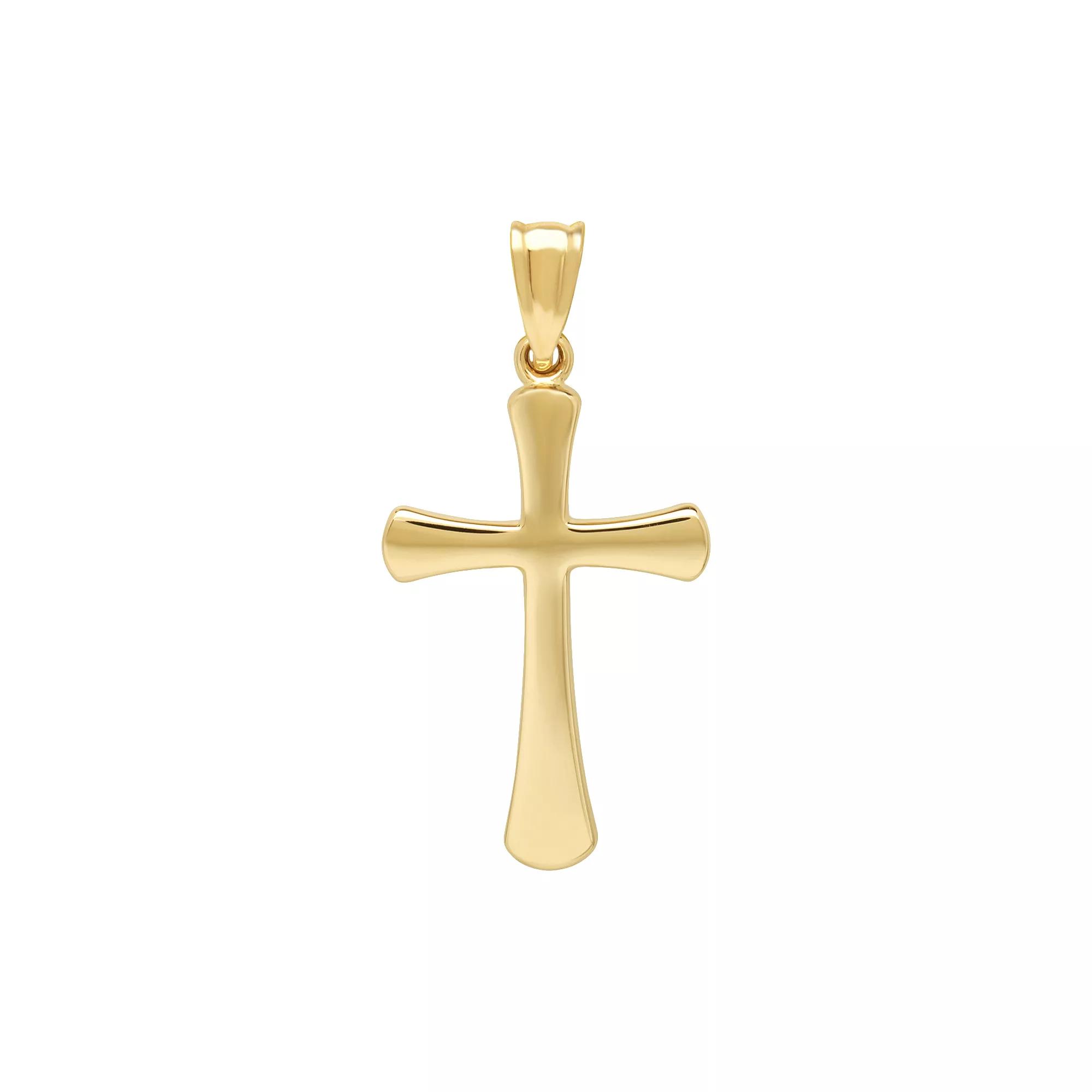 Everlasting Gold 10k Gold Cross Pendant, Women's, Yellow Product Image