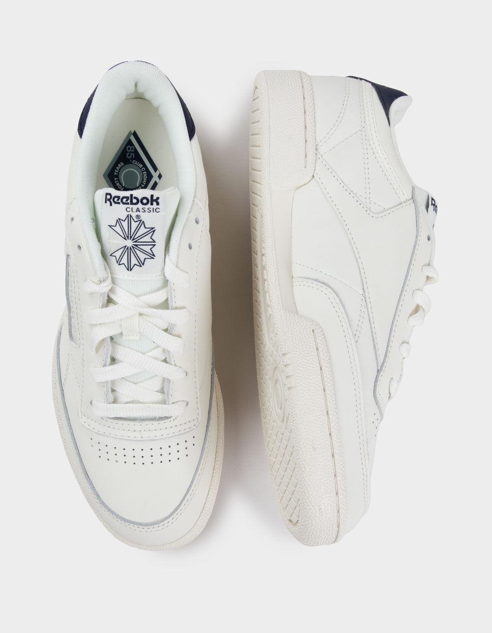 REEBOK Club C 85 Shoes - WHT/NVY Product Image