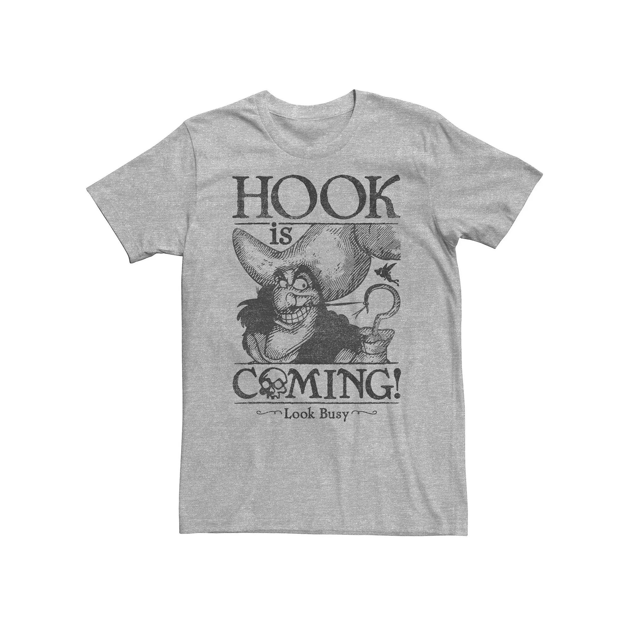 Big & Tall Disney Peter Pan Hook Is Coming Look Busy Tee, Men's,  Product Image