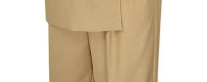 Ramses Collection - Light Beige Regular Fit Double Breasted 2 Piece Suit with Adjustable Waistband Product Image