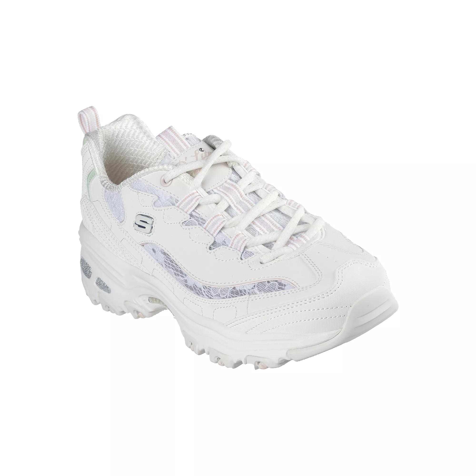 Skechers® D'Lites Women's Shoes, Size: 6, Off White Pink Product Image