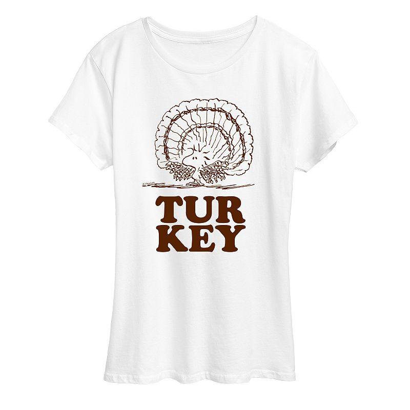 Women's Peanuts Woodstock Turkey Graphic Tee, Girl's,  Product Image
