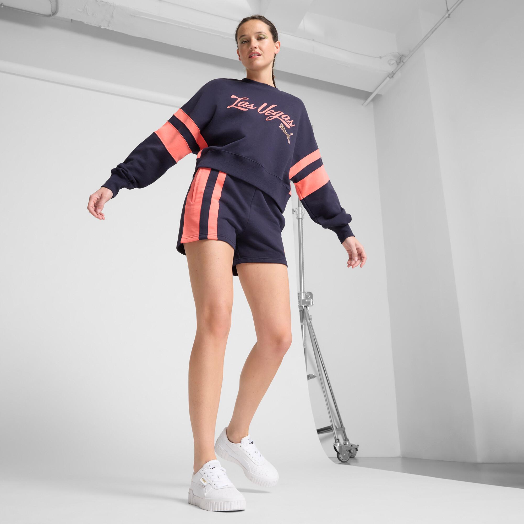 PUMA Wardrobe Essentials Las Vegas Women's 4" Shorts in Dark Blue Product Image