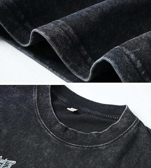 First Sunday Retro Graphic Print Acid Washed T-Shirt Product Image