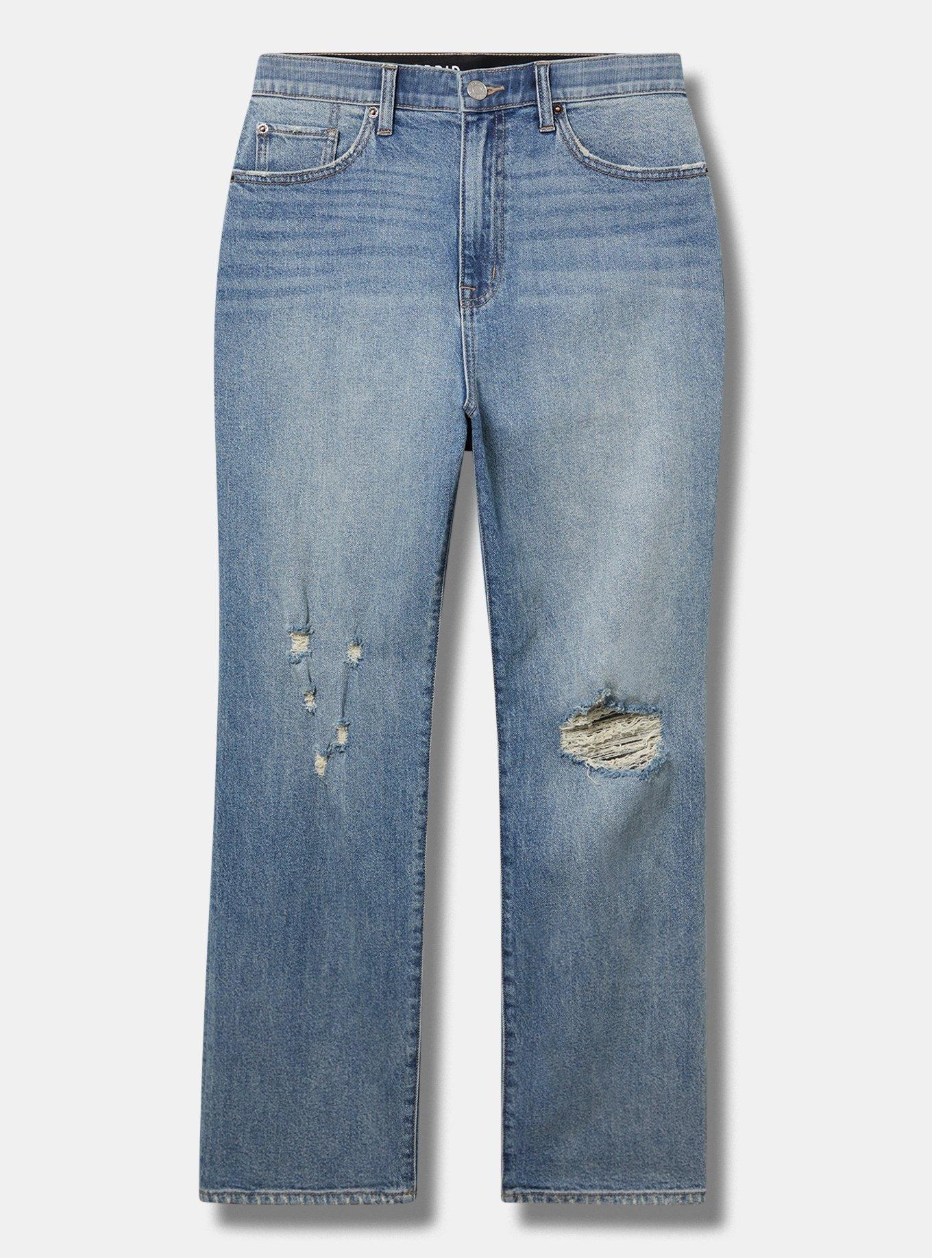 High Rise Straight Elastic Waist Jean Product Image