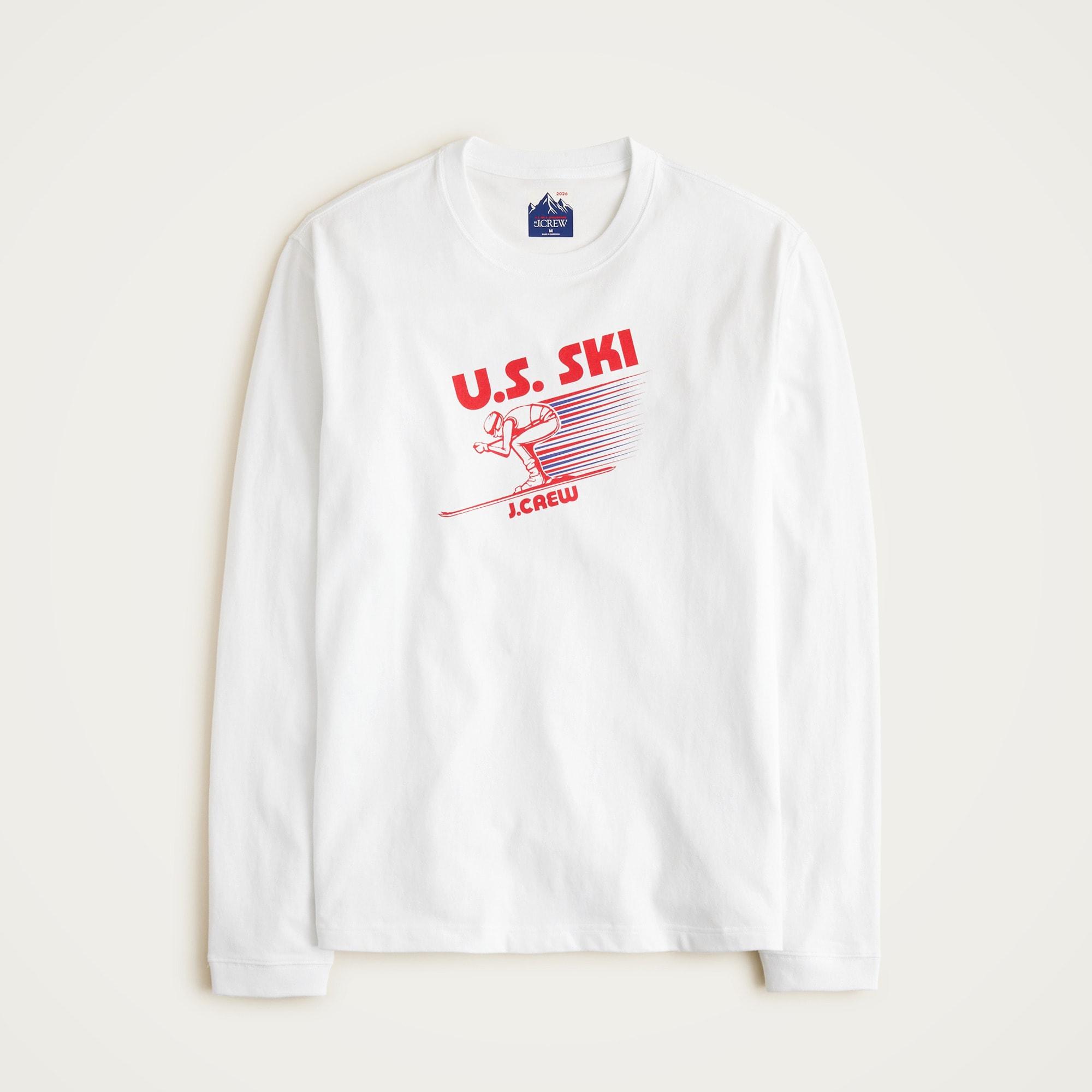 U.S. Ski & Snowboard by J.Crew long-sleeve premium-weight graphic T-shirt Product Image