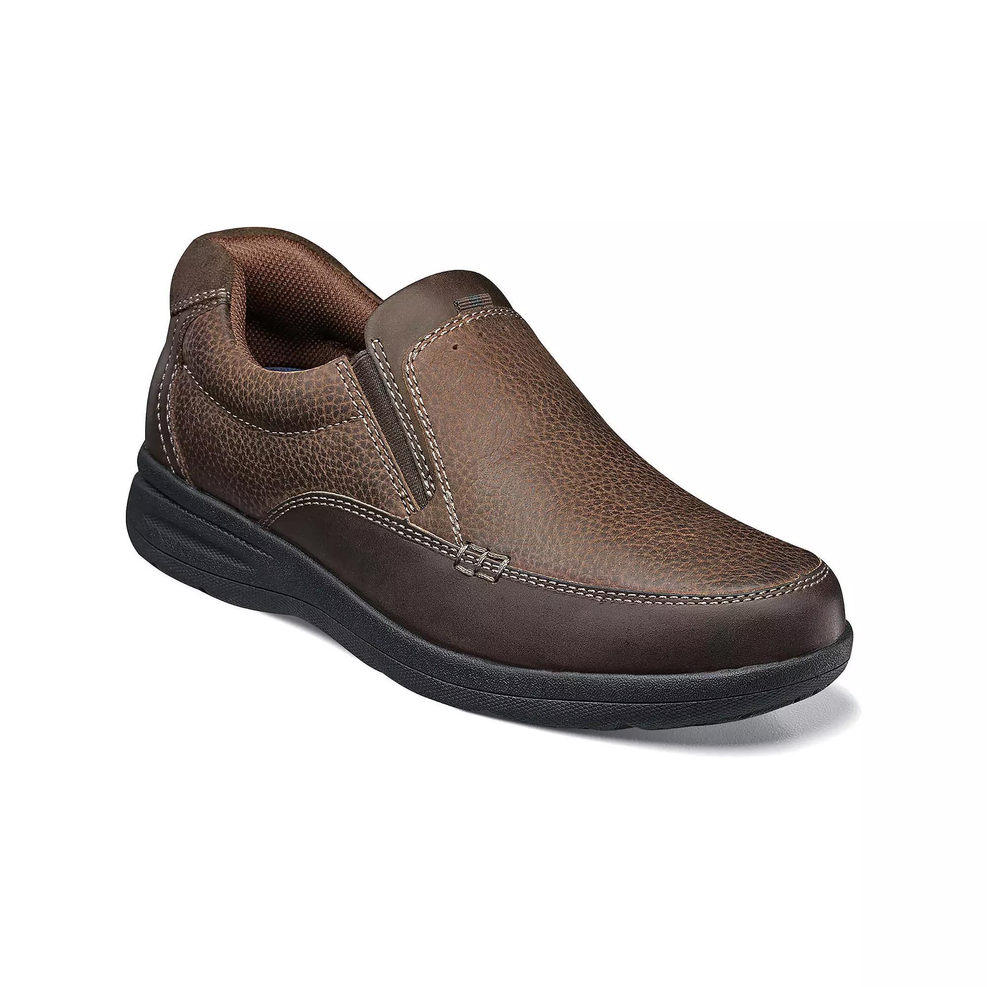 Nunn Bush® Cam Men's Moc Toe Casual Slip-On Shoes, Size: 11 XW, Brown Product Image