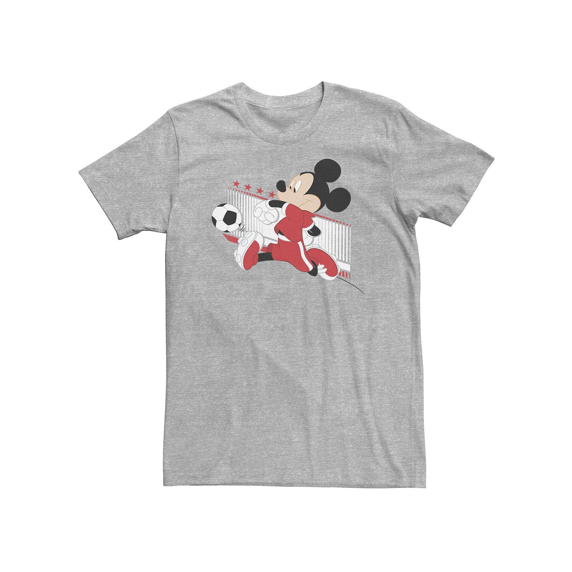 Big & Tall Disney Mickey Mouse Swiss Soccer Uniform Portrait Tee, Men's,  Product Image