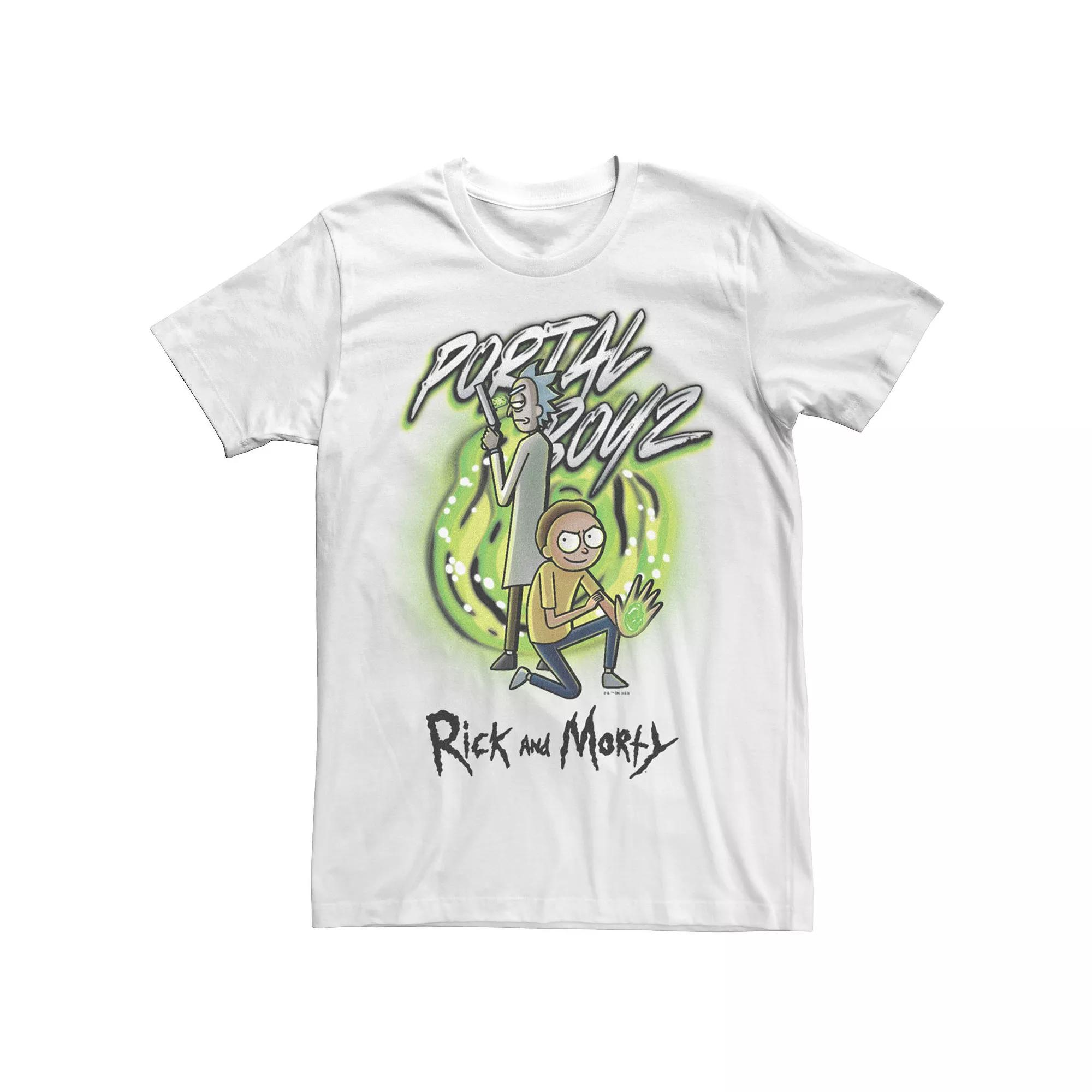 Men's Rick And Morty Portal Boyz Graphic Tee,  Product Image